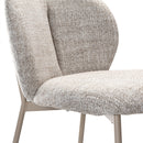 Lot De 2 Chaises En Tissu Beige Chiné - Ambre