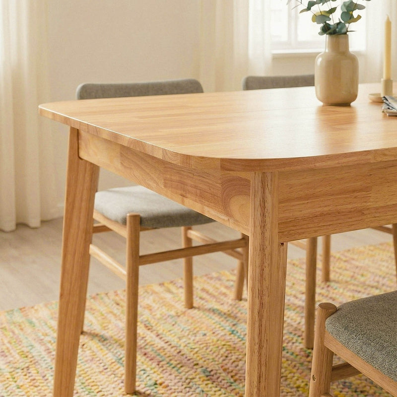 Table À Manger Extensible De 120 À En Bois Massif - Soline