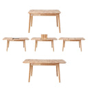 Table À Manger Extensible De 120 À En Bois Massif - Soline