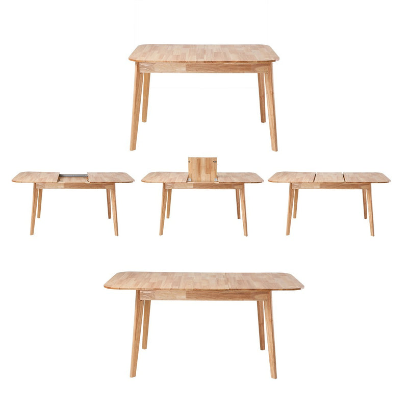 Table À Manger Extensible De 120 À En Bois Massif - Soline