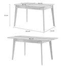 Table À Manger Extensible De 120 À En Bois Massif - Soline