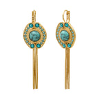 Circus Chain Sleeper Earrings - Turquoise