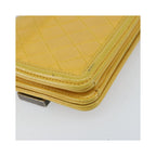 Chanel Boy Brick Flap mini leather pouch - Yellow