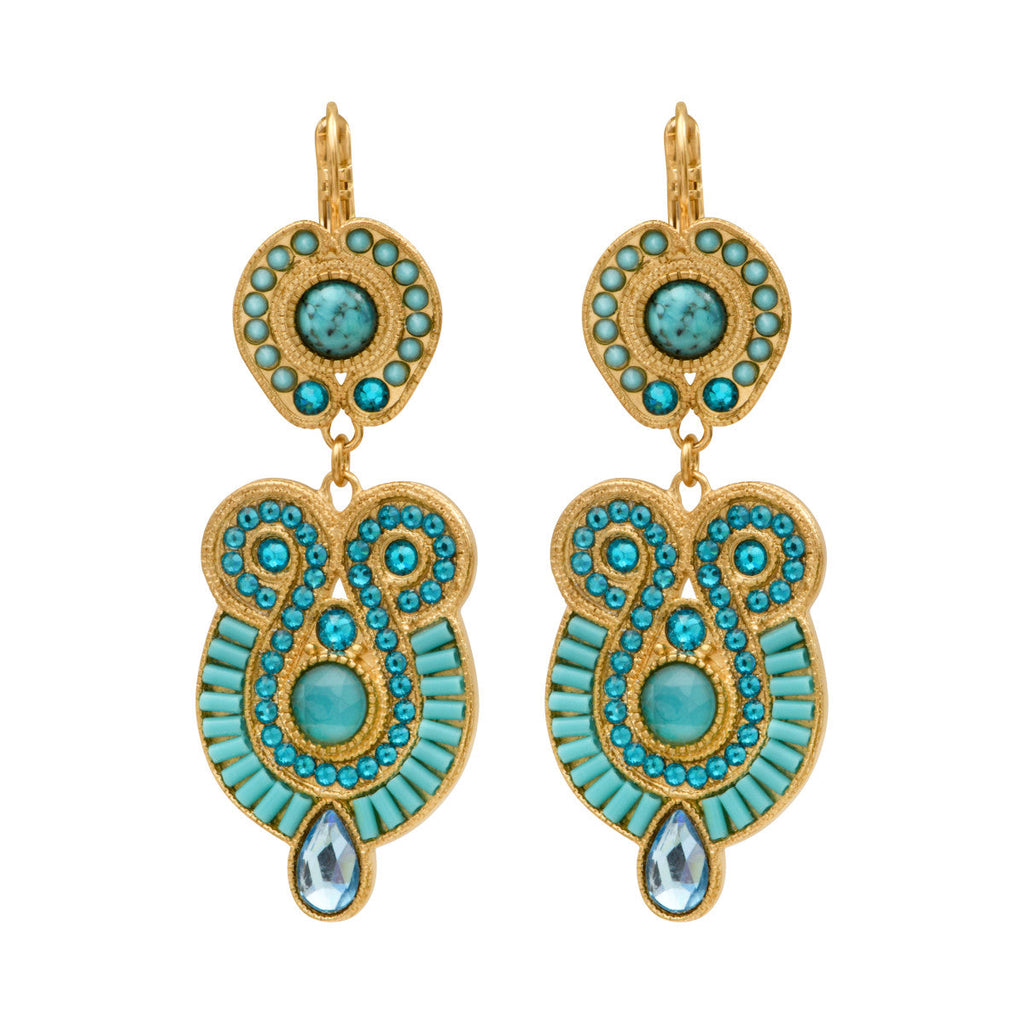 Pendientes Dormilonas Circus - Turquesa