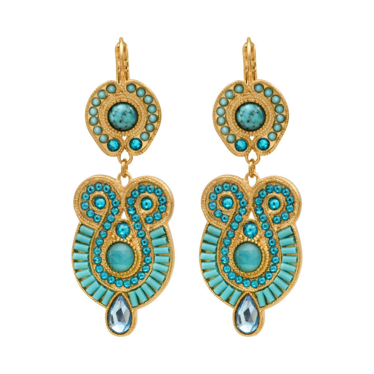 Pendientes Dormilonas Circus - Turquesa