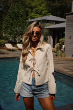 Blouse À Noeuds Nouméa - Beige