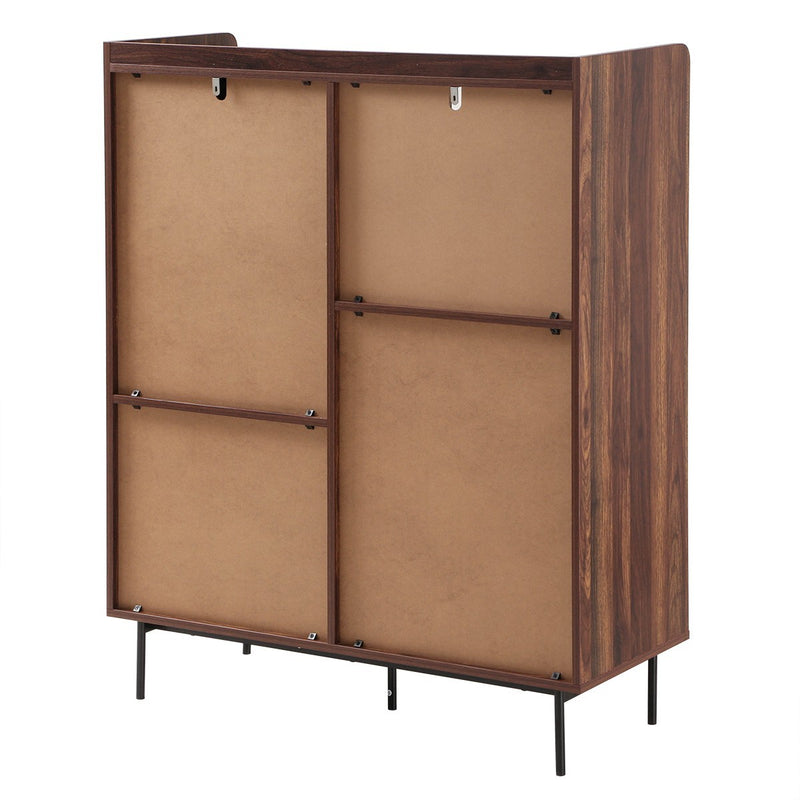 Buffet Haut 2 Portes, 2 Tiroirs Avec Façades En Tissu - Jetson