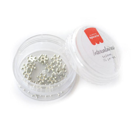 Acheter Lot de 20 perles heishi intercalaire - Fleurs argentées 6 x 2 mm - 3,99 € en ligne sur La Petite Epicerie - Loisirs c...