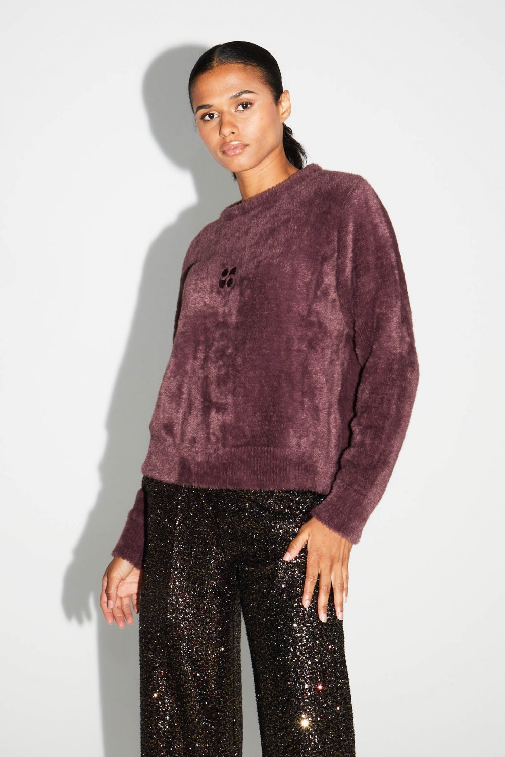 Le Sweatshirt Eddie Broderie Leo Black