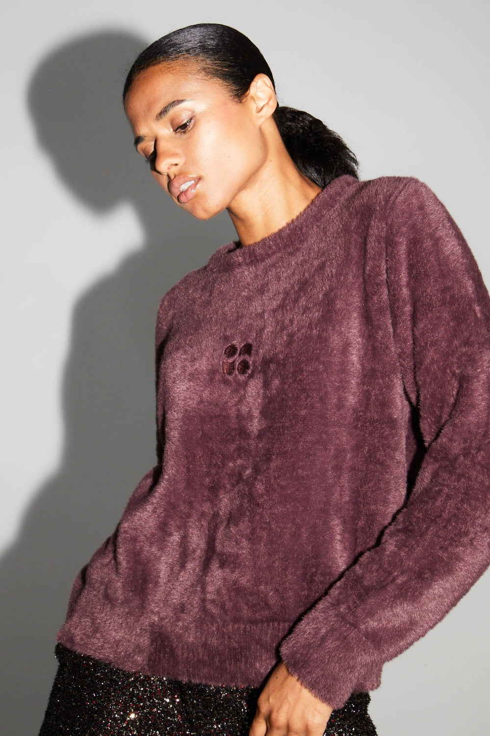 Le Sweatshirt Eddie Broderie Leo Black