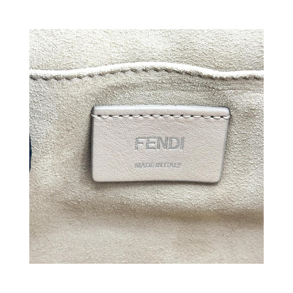 Sac À Main Fendi Kan I Medium Cuir - Gris