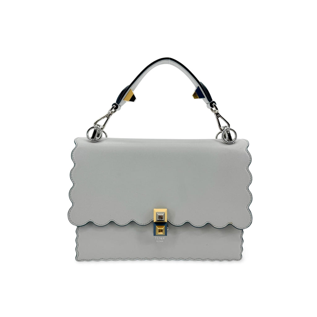 Sac À Main Fendi Kan I Medium Cuir - Gris
