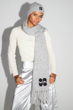 Echarpe Chill Grey 100% Laine Extra Vierge Fabriqué Au Portugal