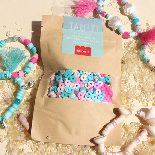 Acheter Mélange de perles heishi et de breloques - Tahiti - 6,99 € en ligne sur La Petite Epicerie - Loisirs créatifs