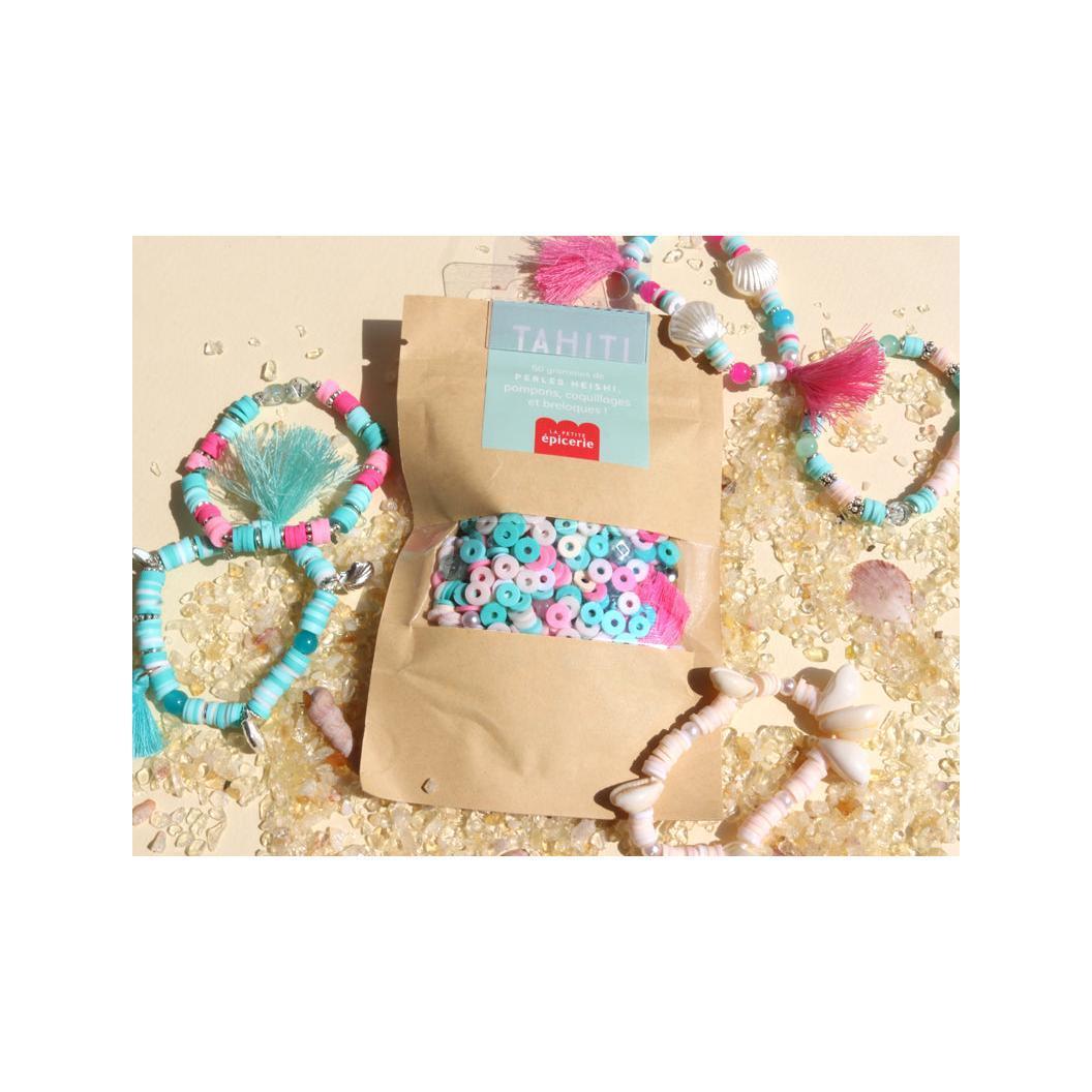Mélange De Perles Heishi Et De Breloques - Tahiti