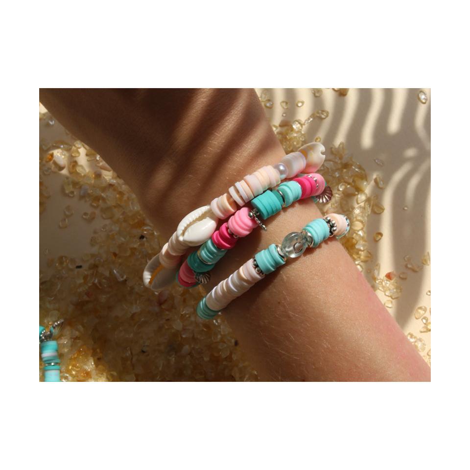 Mélange De Perles Heishi Et De Breloques - Tahiti