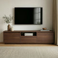 Lume - Mueble de TV 3 puertas abatibles/1 nicho - Nogal