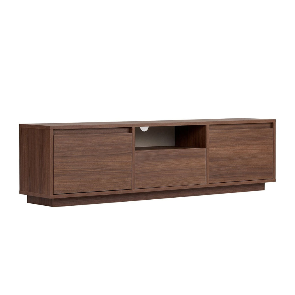 Lume - Mueble de TV 3 puertas abatibles/1 nicho - Nogal