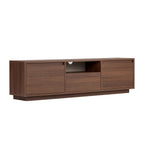 Lume - Mueble de TV 3 puertas abatibles/1 nicho - Nogal
