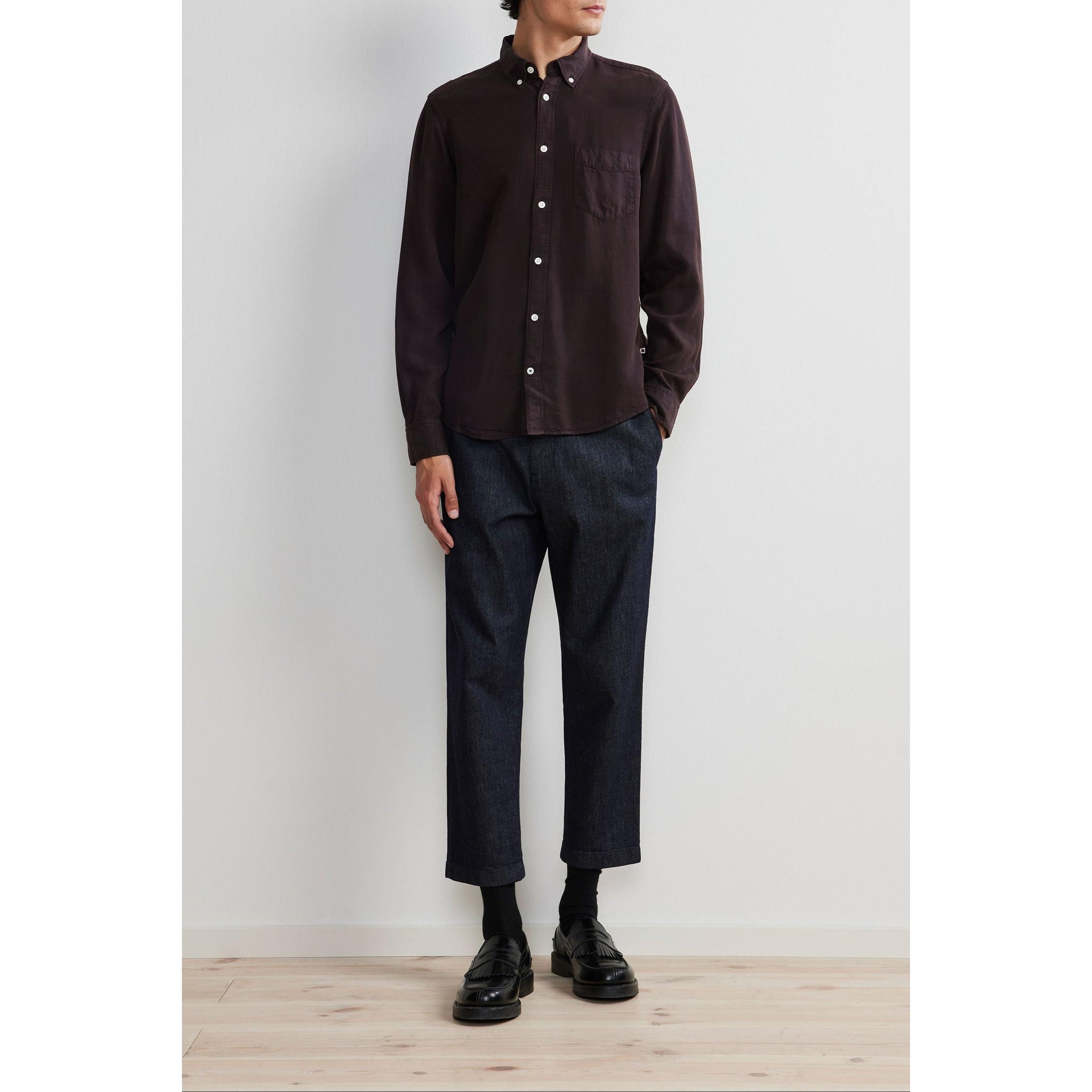 Camisa Manza Slim - Dark Wine
