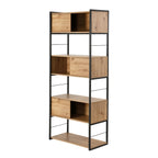 Lenny - Biblioteca de 3 puertas correderas - Madera clara