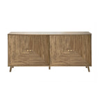 Eden - Aparador 4 puertas con frentes laminados - Madera clara