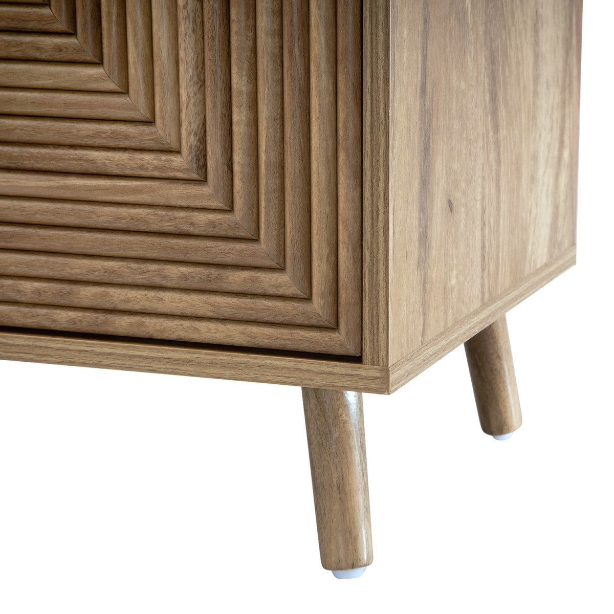 Eden - Aparador 4 puertas con frentes laminados - Madera clara