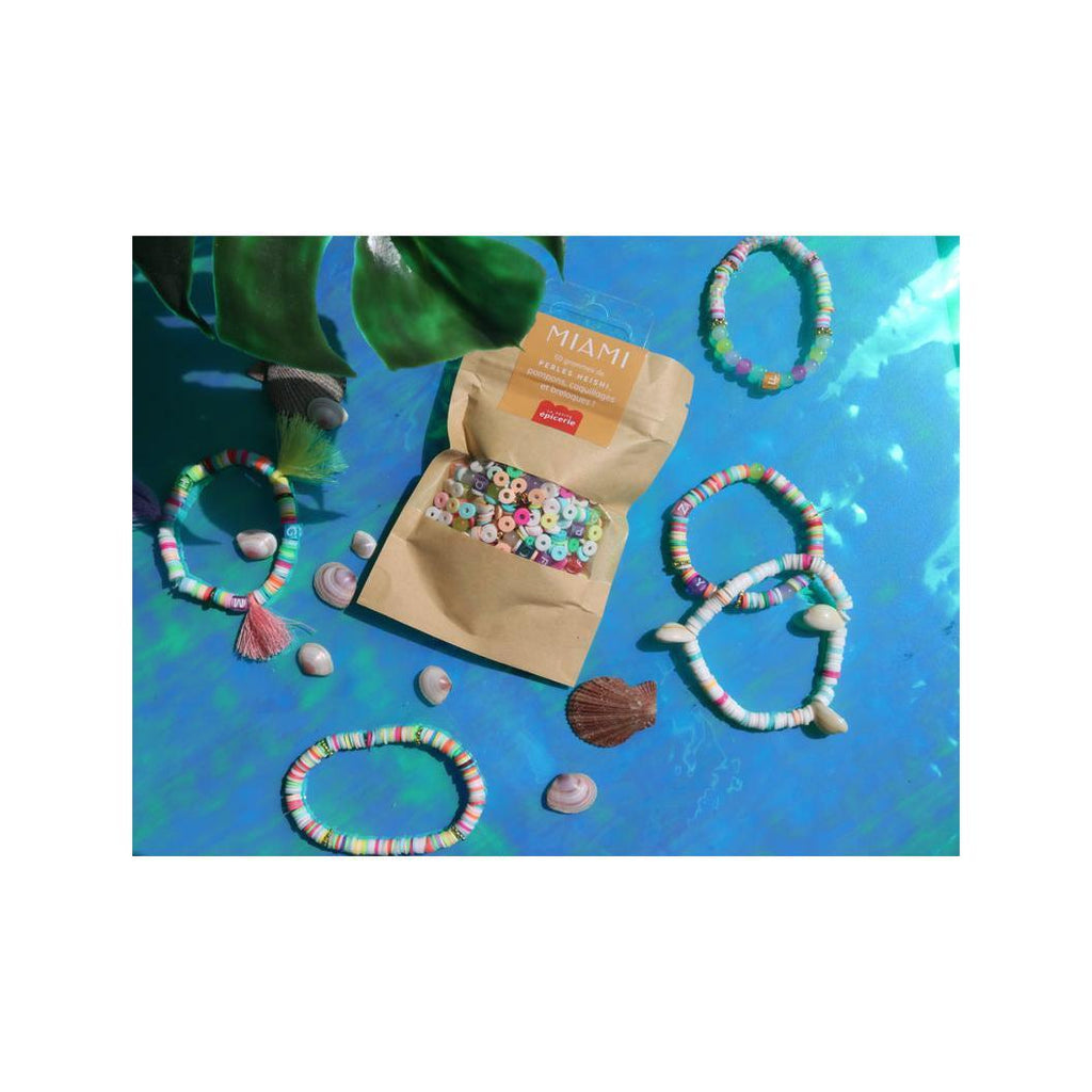 Mix of Heishi Beads and Charms - Miami