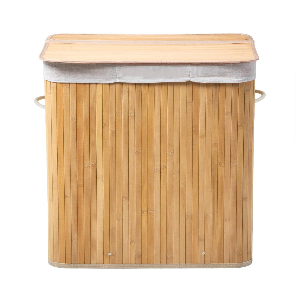 Ysa - 3-Compartment Laundry Basket - Bamboo