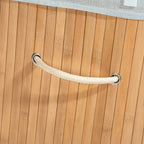 Ysa - 3-Compartment Laundry Basket - Bamboo