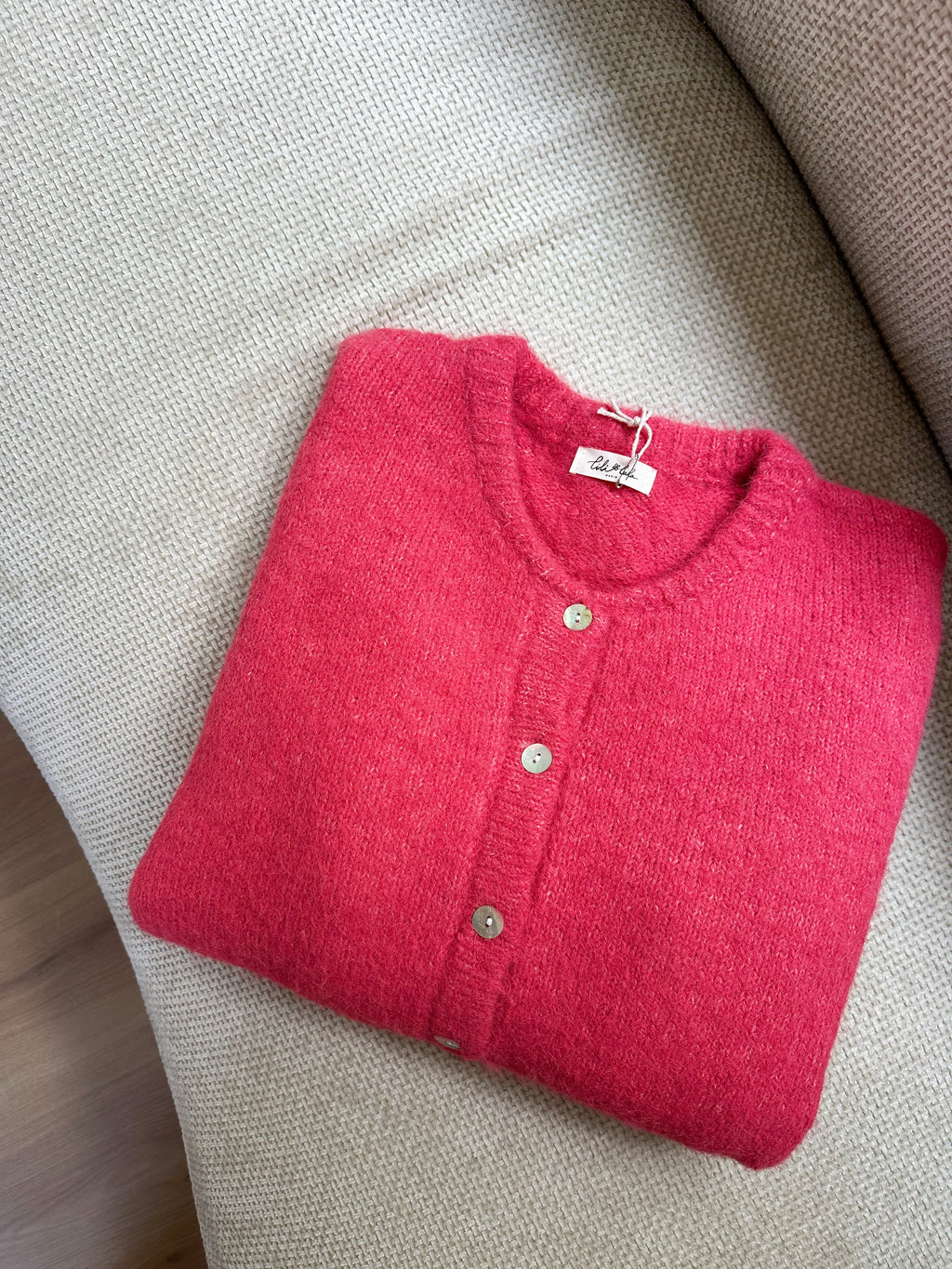 Charlie raspberry pink cardigan