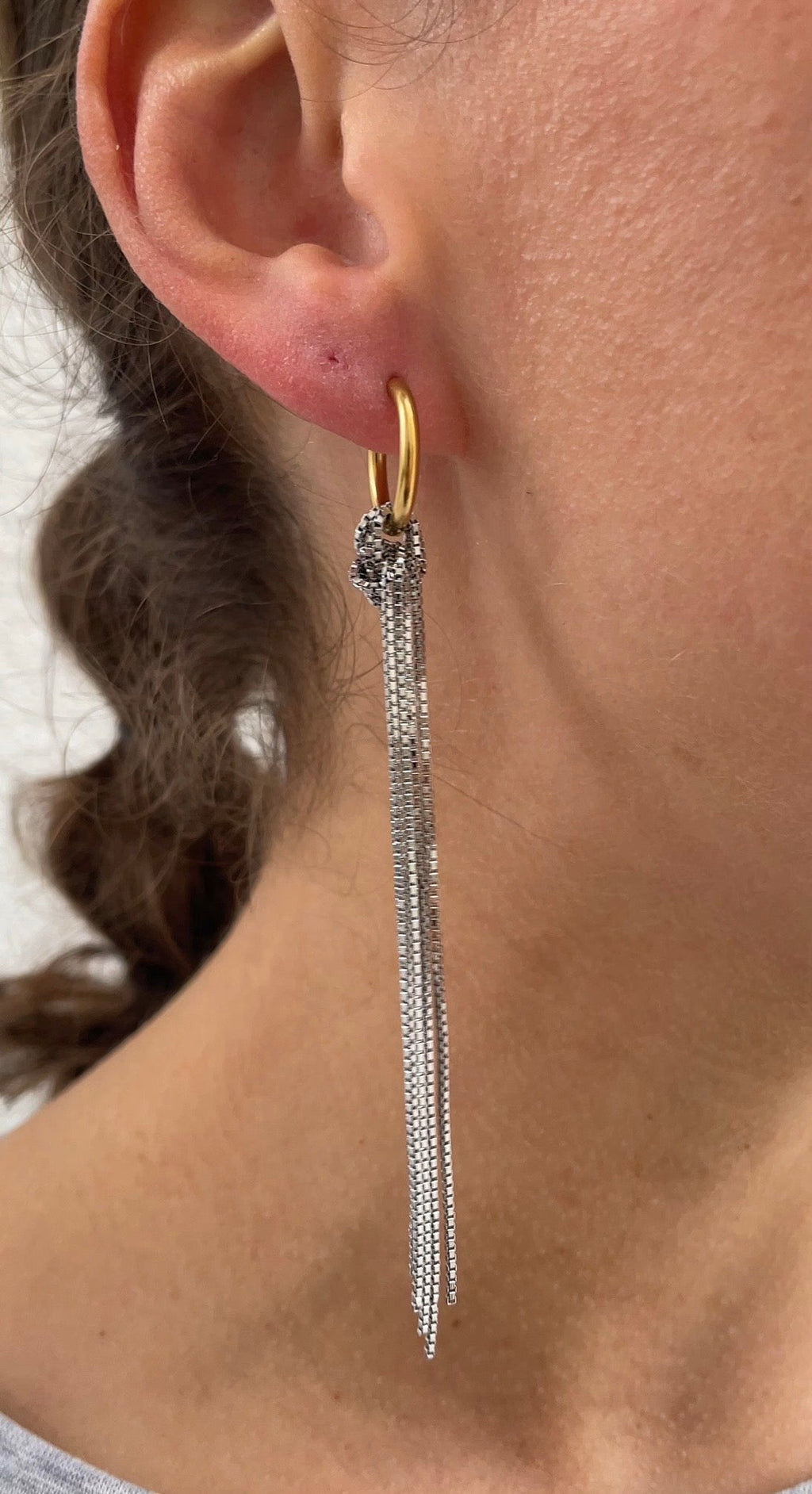 Boucles D'Oreilles Knot X Hoops