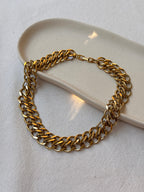 Collier Napier Vintage - Maille Double Dorée