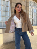 Chaqueta trench Edith de algodón Liberty camel