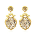 Angèle Large Clip-On Earrings - Gold