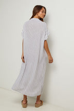 Shirt Dress - White