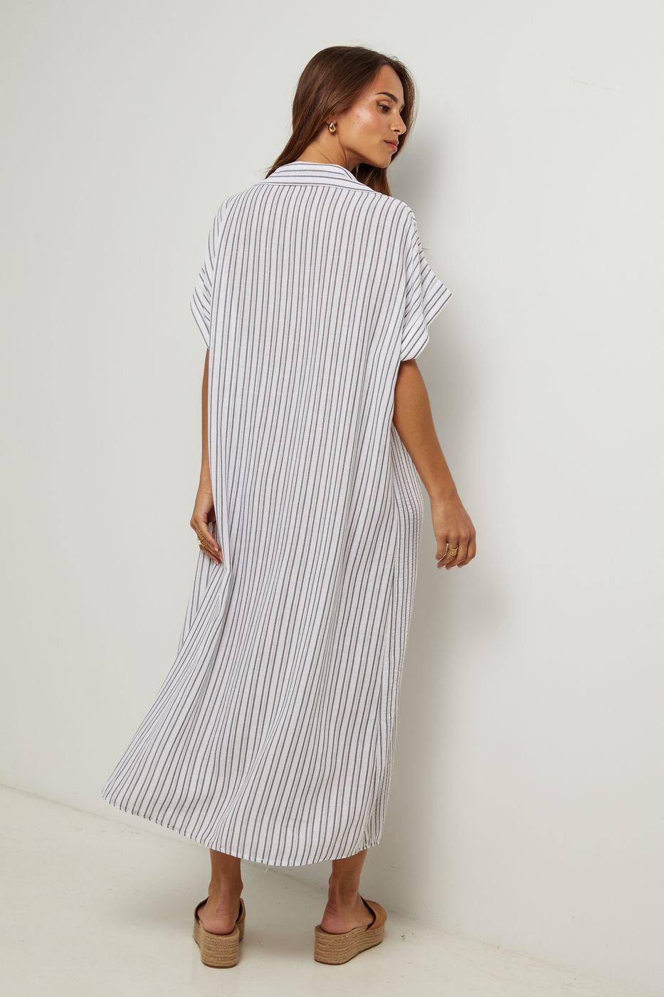 Shirt Dress - White