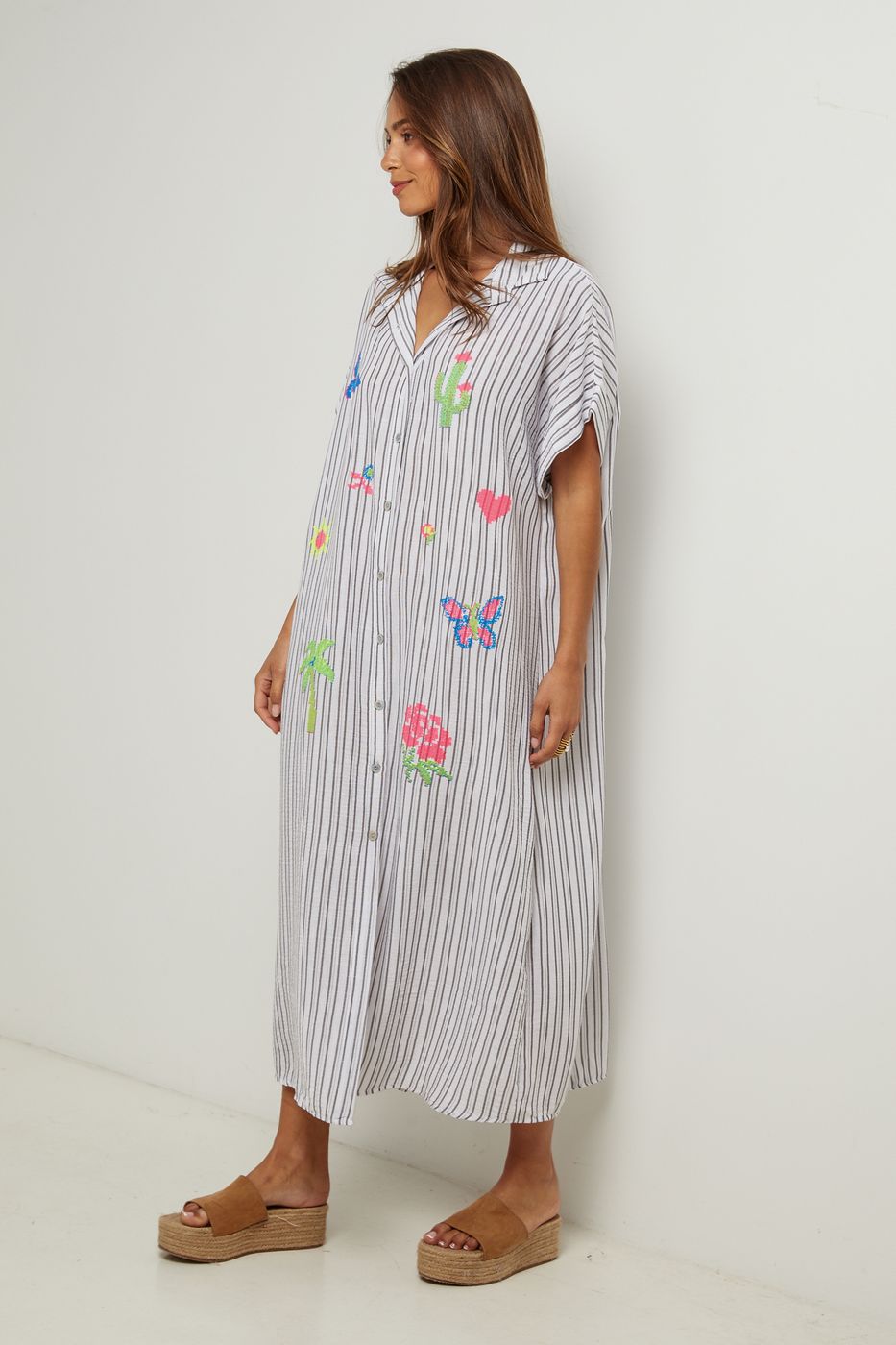Shirt Dress - White