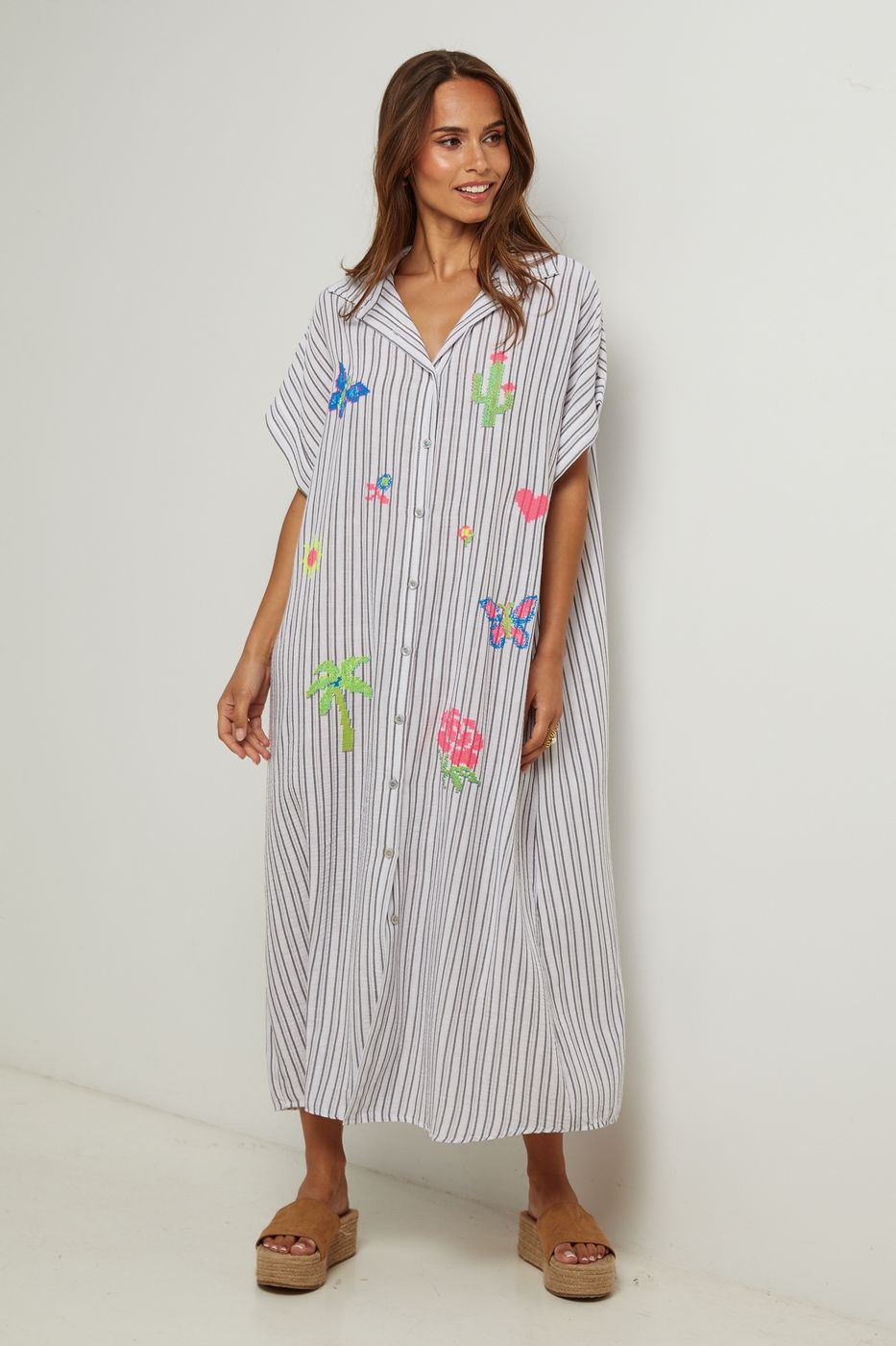 Shirt Dress - White