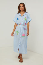Shirt Dress - Sky