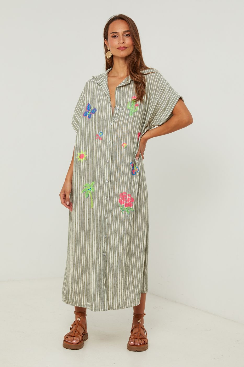 Robe Chemise - Kaki