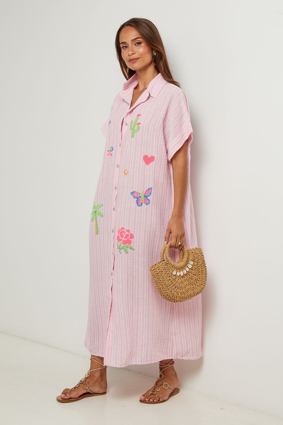 Robe Chemise - Rose