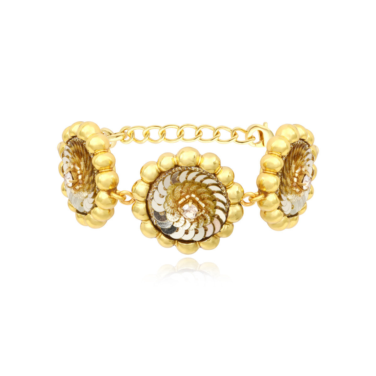 Pulsera De Cadena Ajustable Angèle - Dorada