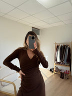 Chocolate Roman Dress