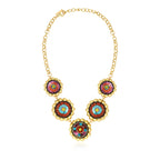 Angèle Necklace - Orange and Purple