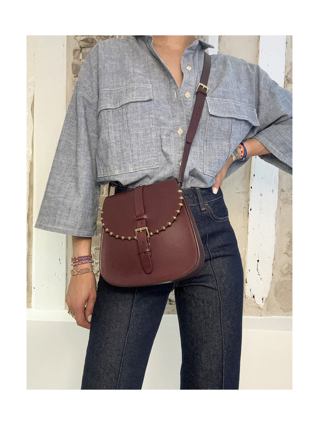 Bolso Le Sab Rock Médium - Burdeos