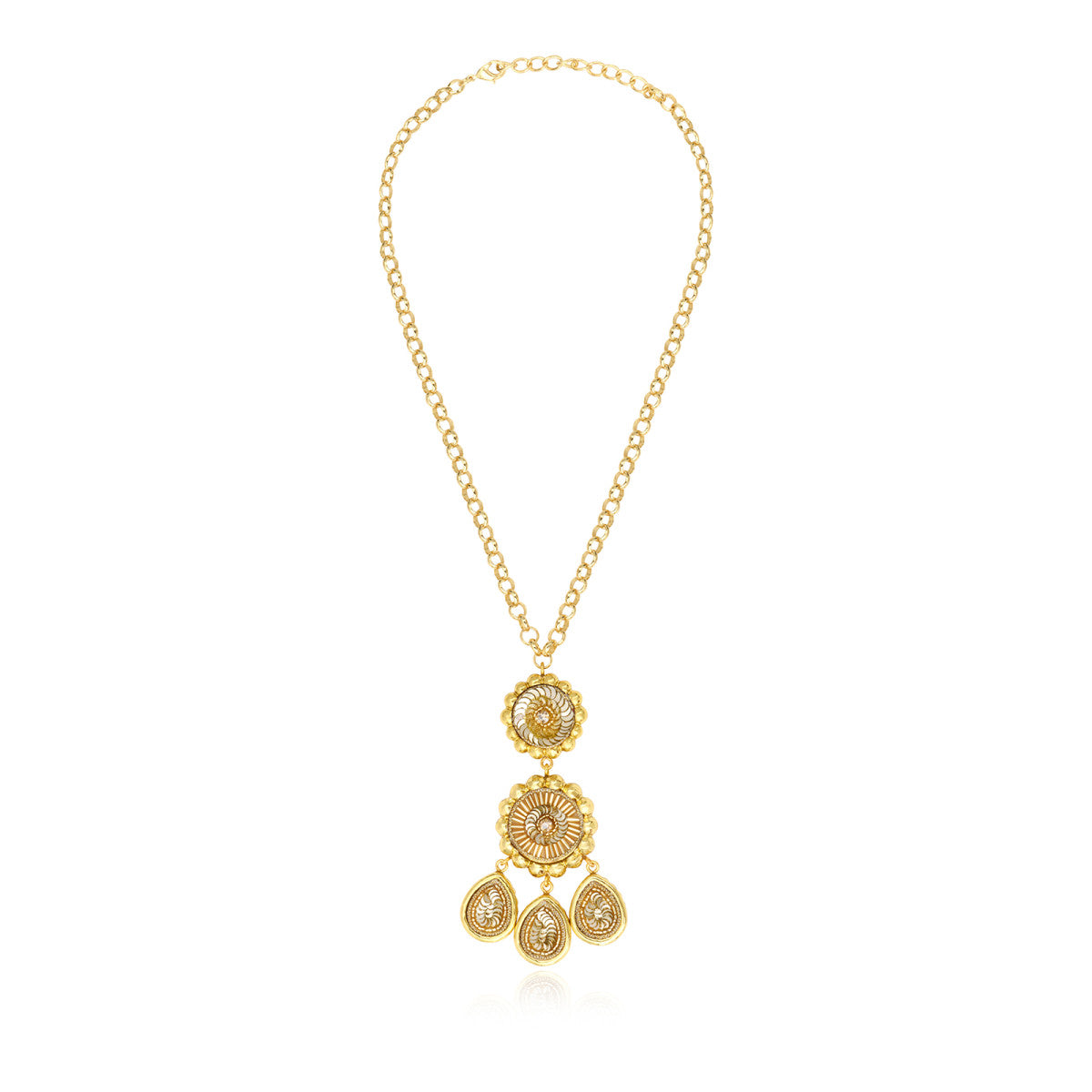 Collar Largo Angèle - Dorado
