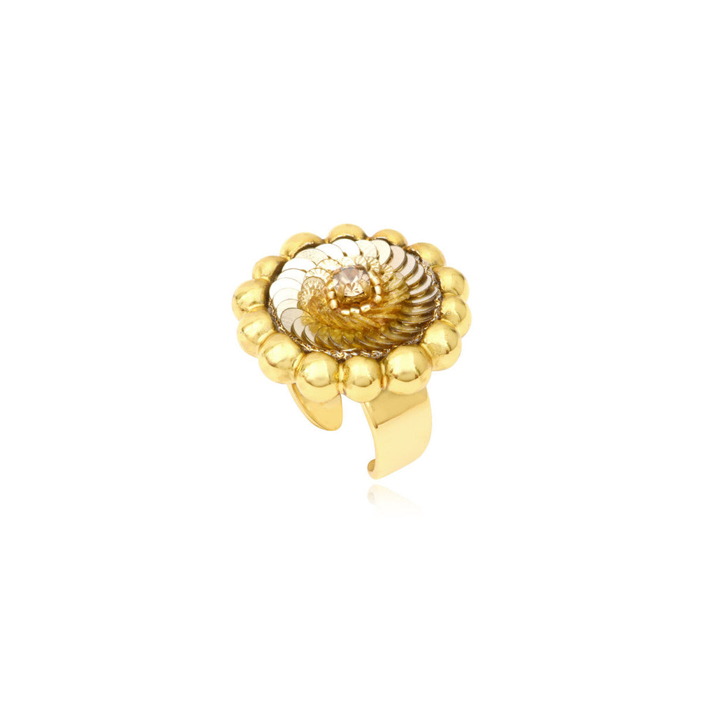 Angèle Round Ring – Gold