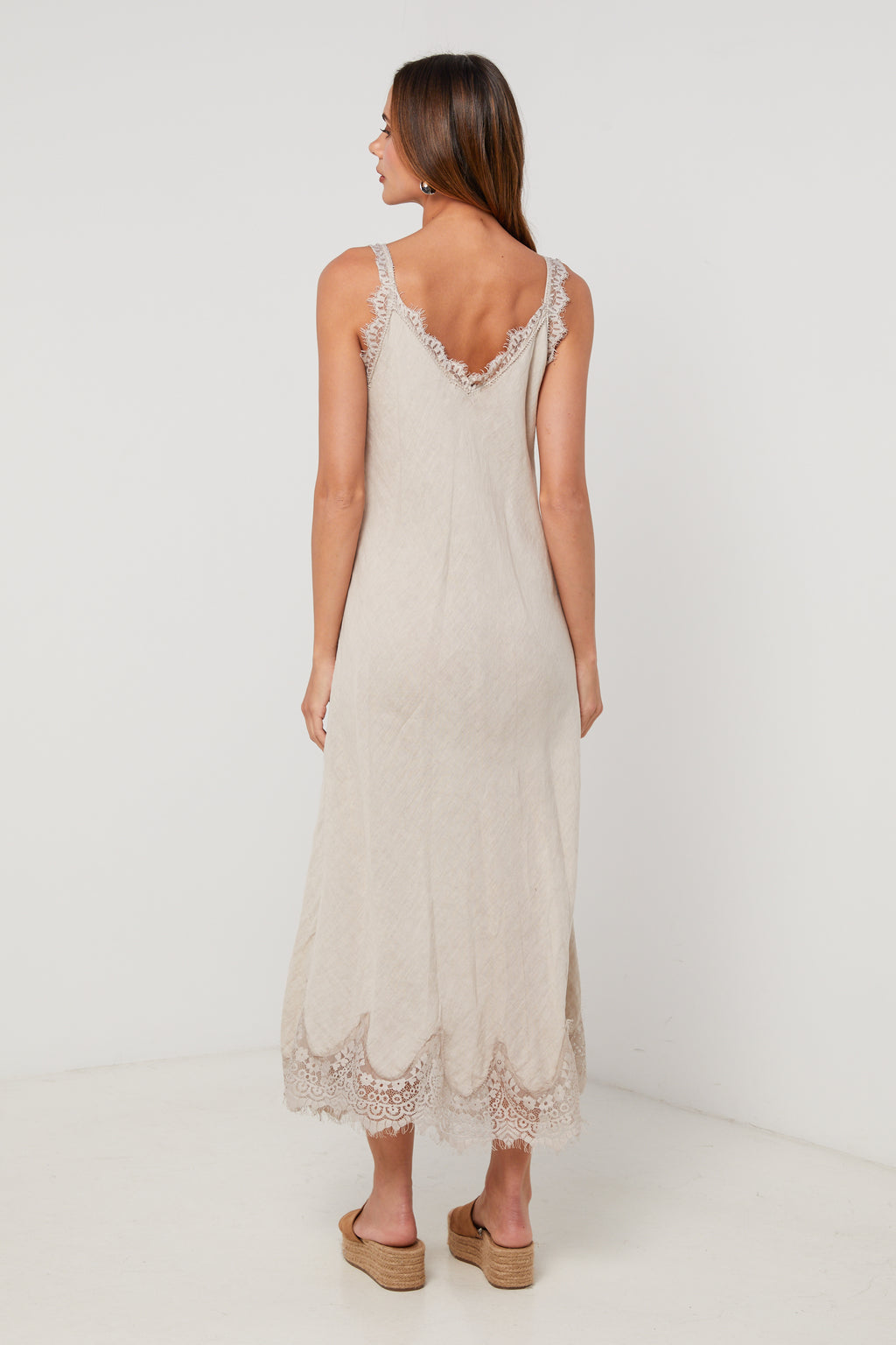 Vestido - Beige - Mujer