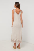 Vestido - Beige - Mujer